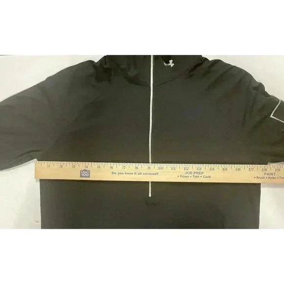 Under Armour Black 1/2 Zip Fitted Athletic Jacket Black Womens Fitted Sz M - Picture 7 of 11